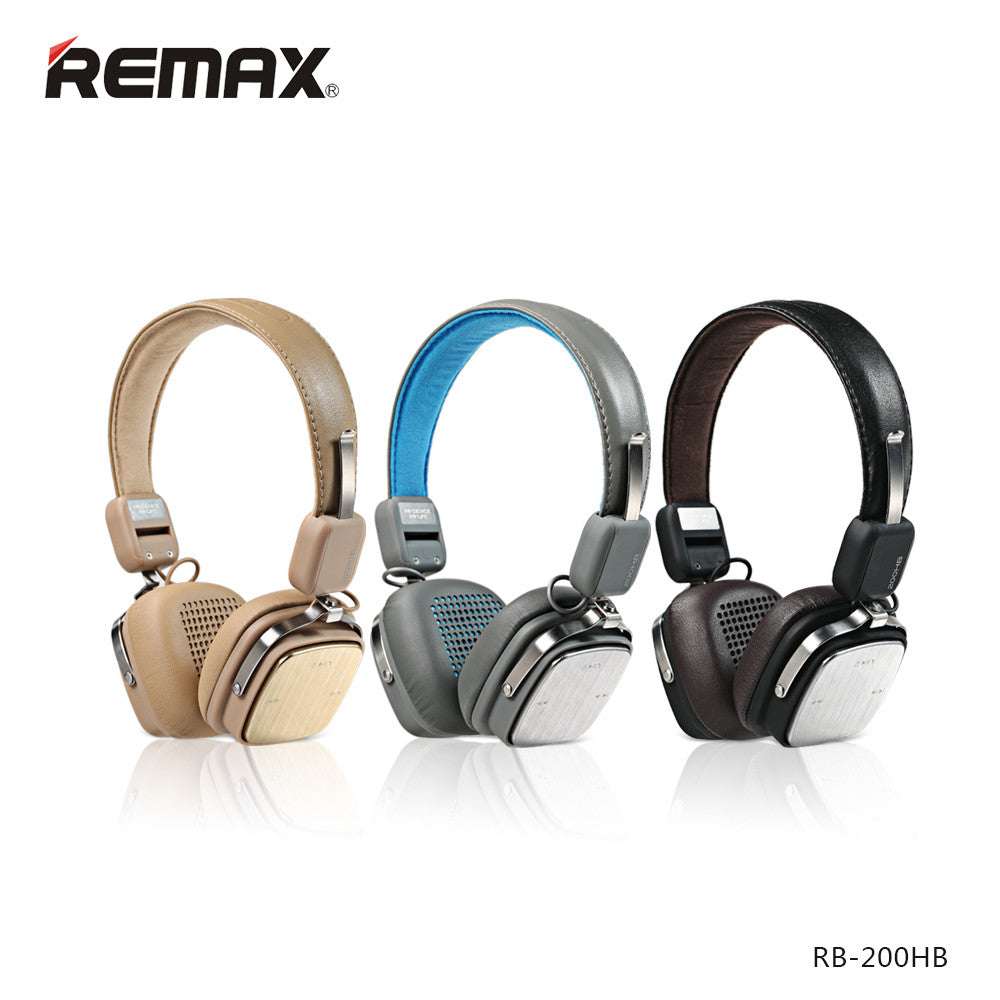 Bluetooth Headphone Stereo Headphones with Microphone RB-200HB - REMAX www.iremax.com