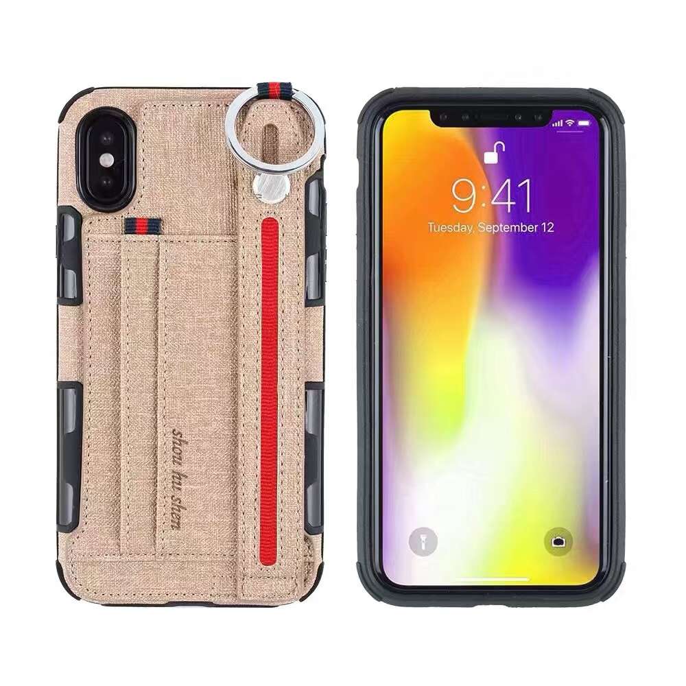 Jean Material Holder Phone Case For 7/7P/8/8P/X/XS - REMAX