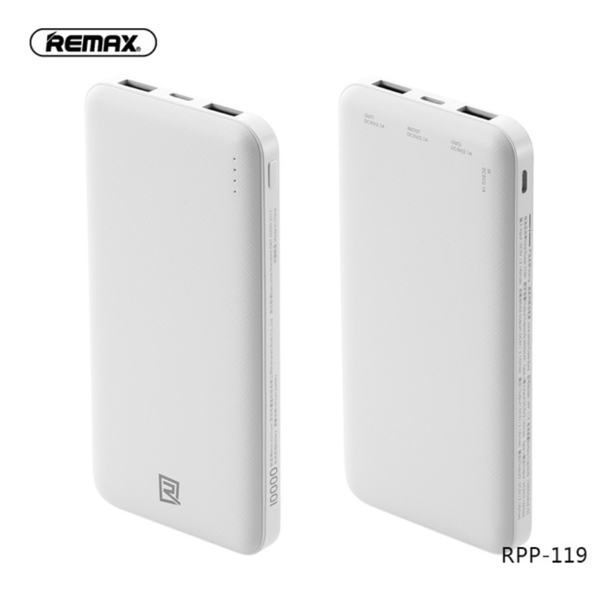 Remax Jane Series Power bank 10.000 mAh - RPP-119 - REMAX www.iremax.com 