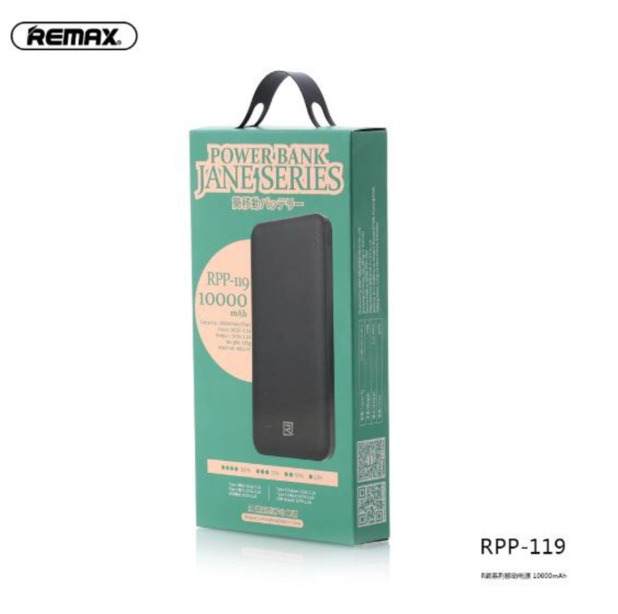 Remax Jane Series Power bank 10.000 mAh - RPP-119 - REMAX www.iremax.com 