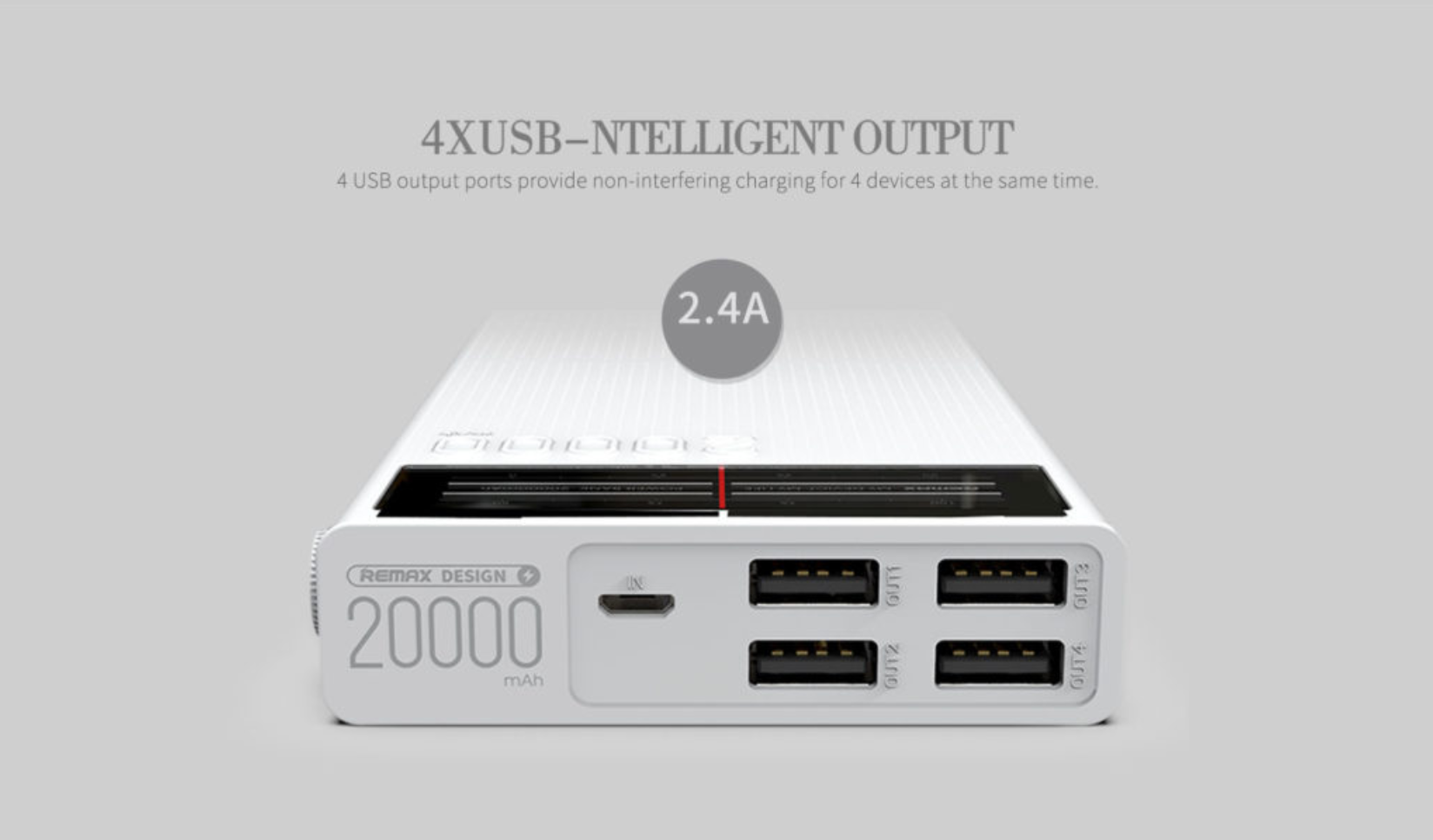 Remax Radio Series Power Bank 20.000 mAh - RPP-102 - REMAX www.iremax.com 