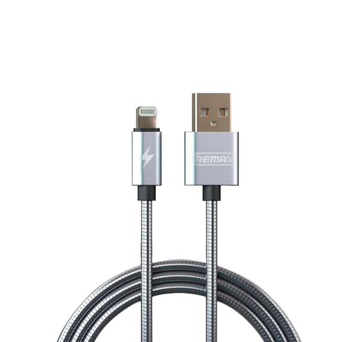 Metal Data & Power Cable for iPhone - Serpent RC-080i - 1 Meter (3.2ft) - REMAX www.iremax.com 
