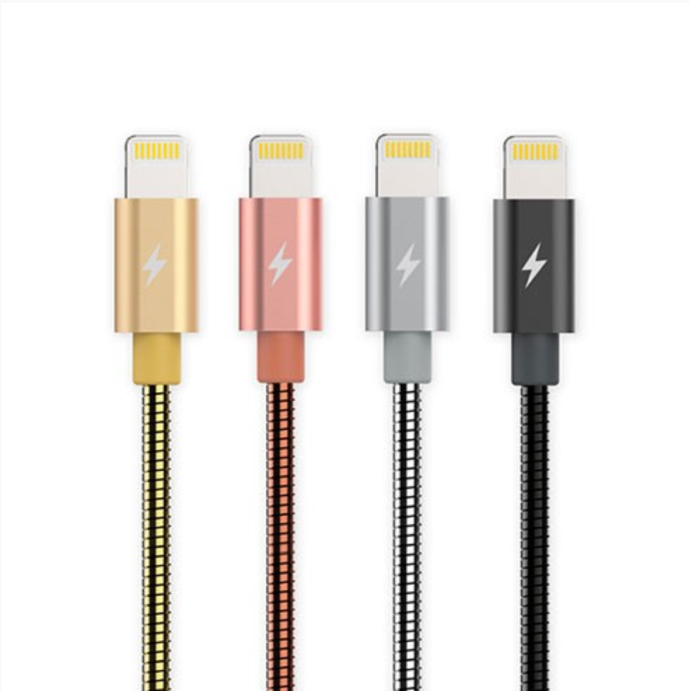 Metal Data & Power Cable for iPhone - Serpent RC-080i - 1 Meter (3.2ft) - REMAX www.iremax.com 
