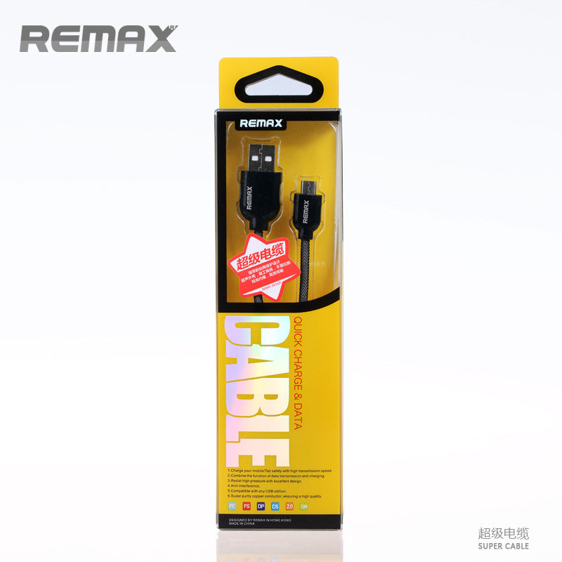 Data Cable Super Micro-USB - REMAX www.iremax.com 